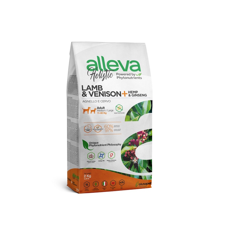 Alleva holistic adult medium/large jagnjetina divljač 2kg