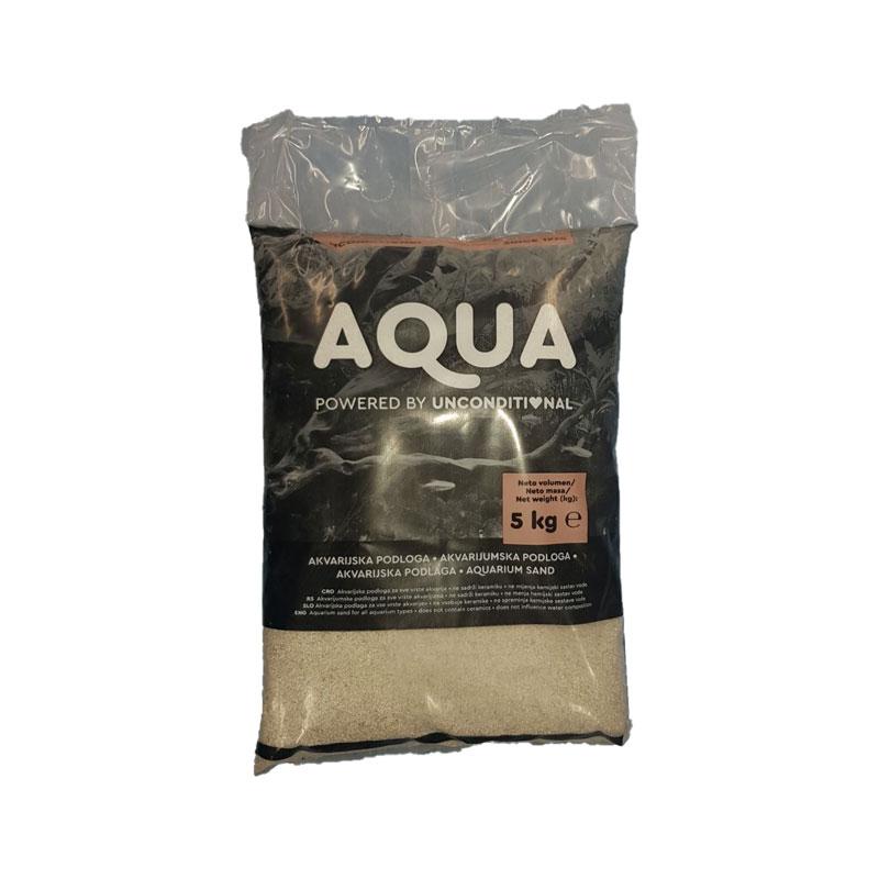 Aqua šljunak kvarcni beli obli 4-8mm 2kg