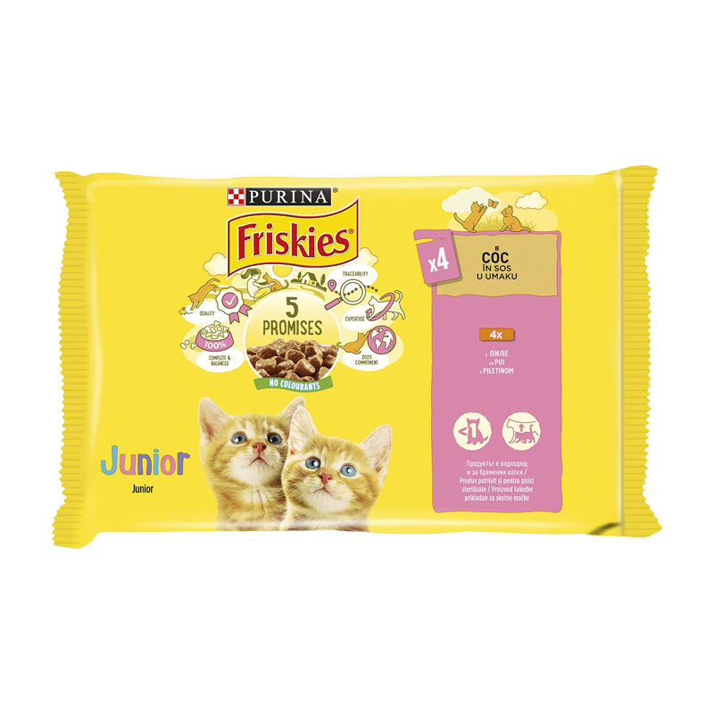 Friskies junior sos 4x85g 
