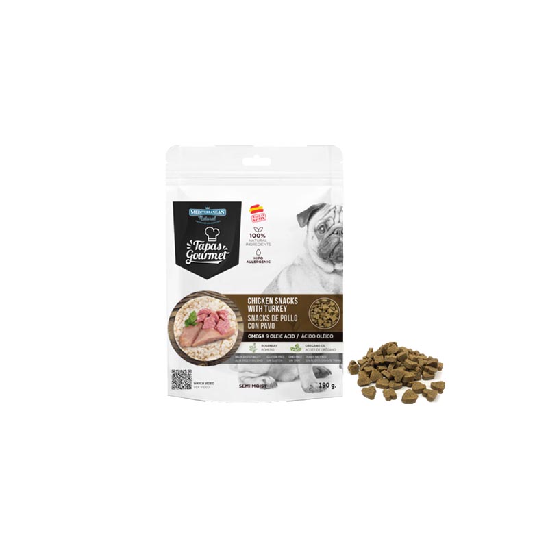 Mediteranean Natural poslastice za pse tapas piletina i curetina 190g