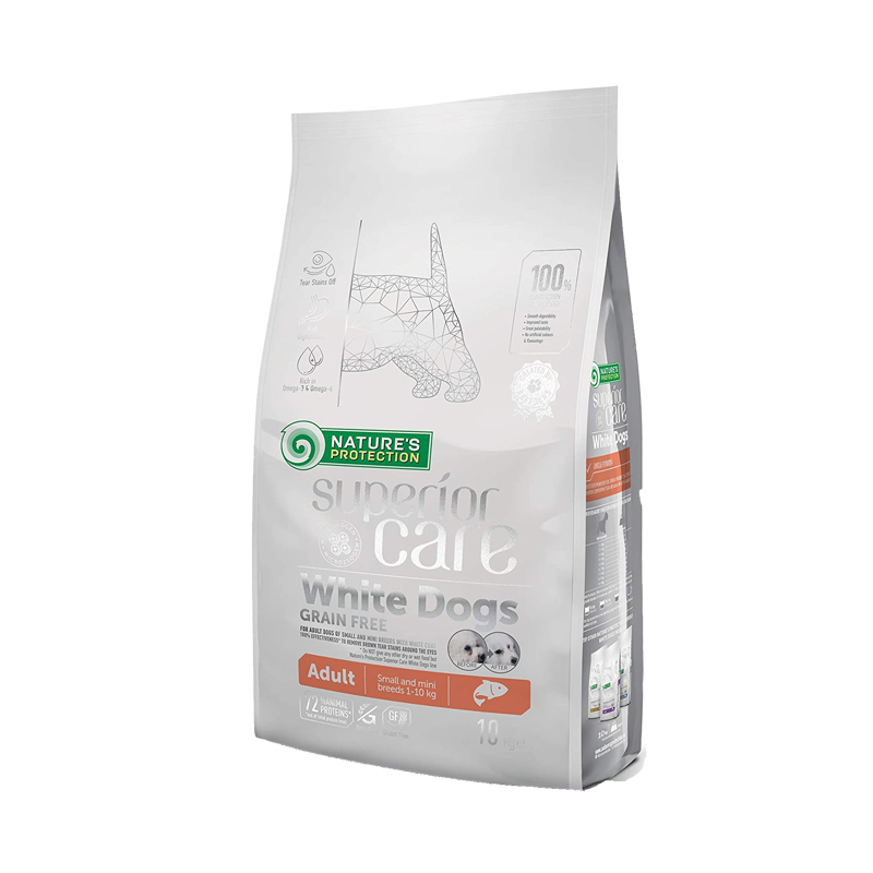 NATURE'S PROTECTION SUPERIOR CARE white dog mini adult losos 