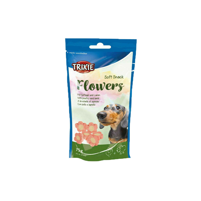Trixie poslastica za pse flowers 75g