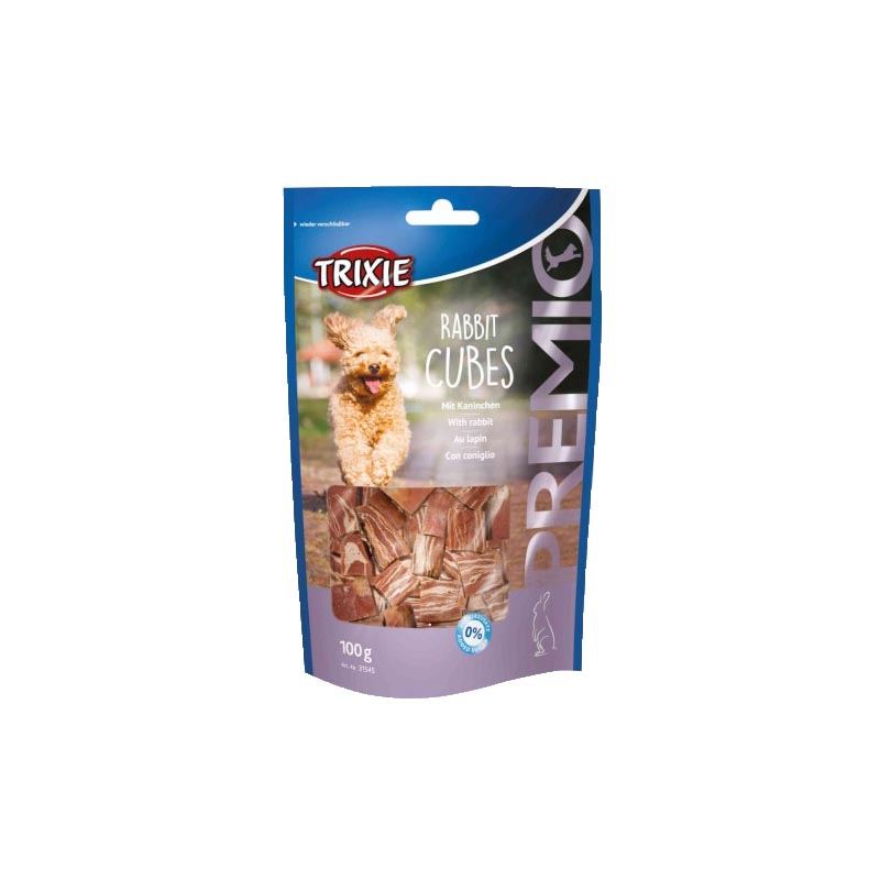 Trixie poslastica za pse premio kockice zečetina