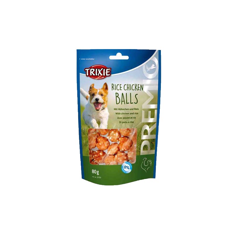 Trixie poslastica za pse premio kuglice pirinač/piletina 80g