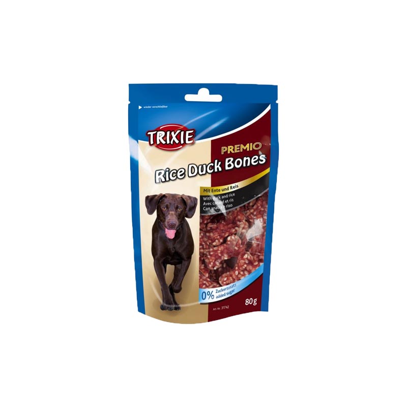 Trixie poslastica za pse premio pirinačne kosti sa pačetinom 80g
