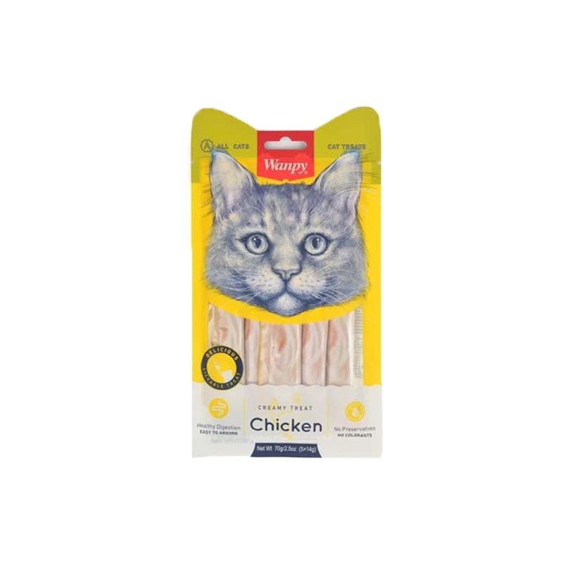 Wanpy creamy lickable treats - chicken